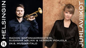trumpetisti Verneri Pohjola ja kapellimestari Susanna Mälkki