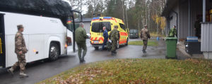 Militärattachéer från de 13 länder som deltar i Northern Coasts 18 anländer till Syndalen. Militärattachéer från 13 länder anländer till Syndalen under övningen Northern Coasts 18.