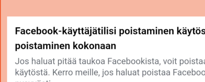 Digitreenit Miten Paasen Pois Facebookista Mita Tililleni
