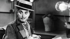 Charlie chaplin elokuvassa Parrasvalot (Limelight/USA 1952). Yle Kuvapalvelu.