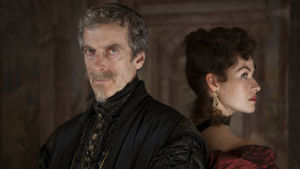 Juonikasta kardinaali Richelieuta esittää Doctor Who-tähti Peter Capaldi ja Miladya Maimie McCoy. Musketeers-sarjan kardinaali Richelieu (Peter Capaldi) ja Milady (Maimie McCoy)