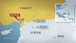 USA har använt den turkiska flygbasen Incirlik för flygattacker mot IS inför det slutliga slaget om Raqqa Turkiet har tillåtit att den USA-ledda koalitionen mot IS ska få använda landets flygbaser.