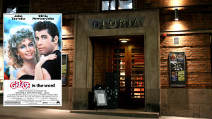 ”Gloria på Lilla Robertsgatan är nu Helsingfors stads kulturarena. De äldre flickorna hade sett Sound of Music flera gånger. För mig blev det Grease som jag måste se tre gånger på Gloria, helst i logen.” Före detta biograf Gloria vid Lilla Robertsgatan i Helsingfors visade filmen Grease.