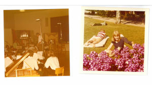 Ann-Catrin Wulff på Martin Wegeliusinstitutets sommarkurs sommaren 1971 på SÖFF i Yttermark. På bilden till vänster dirigerar Harald Andersén. Ann-Catrin Wulff på Martin Wegeliusinstitutets sommarkurs sommaren 1971 på SÖFF i Yttermark. På bilden till vänster dirigerar Harald Andersén.