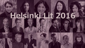 Kuvakollaasi Helsinki Lit -kirjallisuusfestivaaleille osallistuvista kirjailijoista