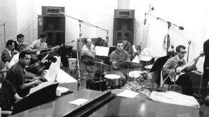 The Wrecking Crew i en inspelningsstudio i Los Angeles på 1960-talet. The Wrecking Crew i inspelningsstudio i Los Angeles