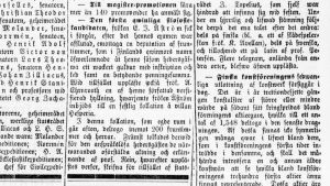 Den 25 maj 1882 rapporterade Hufvudstadsbladet om Åströms magisterpromotion där man hade läst upp en dikt som Zacharias Topelius skrivit till henne. Hufvudstadsbladet den 25 maj 1882.