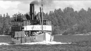 Det fanns många privata fartyg i Åbolands skärgård. De tog i land vid bryggorna längs rutterna. Ångfartyg i Skärgårdshavet.