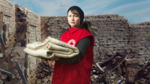 Nadezhda Soroka jobbar som frivillig i Ukraina Nadezhda Soroka jobbar som frivillig i Ukraina
