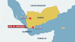 karta över Jemen