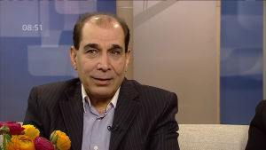 Kiamars Baghbani Aamu-tv:n haastattelussa vuonna 2013. Kiamars Baghbani Aamu-tv:ssä vuonna 2013.