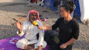Tiotusentals människor har flytt Mosul-regionen sedan operationen för att återta staden började. Flyktingarna blir fler för varje område som befrias men trots att strider rasar precis intill dem vill många inte lämna sina hem, säger Magda Gad i Mosul. Expressen-journalisten magda Gad besöker Mosul