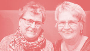 Britt-Marie och Lillemor är aktiva i Karlebynejdens cancerförening. Britt-Marie Sahlberg och Lillemor Lerbacka