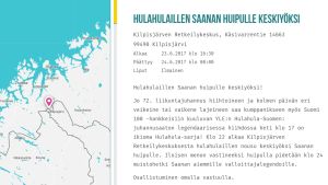 Kilpisjärven juhannusjuhlien kuvaus ja karttakuva.