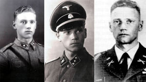 Lauri Törni i finsk, nazitysk och amerikansk uniform. Lauri Törni alias Larry Thorne i finsk, nazitysk och amerikansk uniform.
