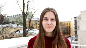 Sofia Grünwald märkte att det inte lönar sig att göra saker i sista minuten. Ett porträtt på studerande Sofia Grünwald.