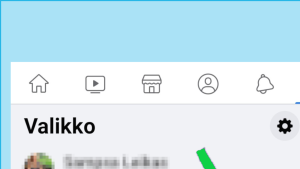 Kuvassa näytetään mistä löydät niiden FB-ryhmien listauksen, joihin kuulut