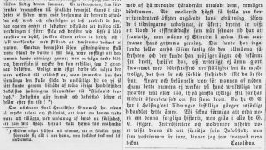 En gammal tidningsartikel från 1859. Skriven på gammal svenska med gamla bokstäver.