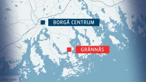 Föräldar på Kråkö och Vessö föredrar Grännäs skola framom Vårberga skola i stadens centrala delar. Karta över Grännäs och Borgå centrum