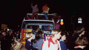 Love parade Taiteiden yönä Helsingissä 1992