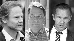 Sannfinländarana Juho Eerola, Mika Raatikainen och Mika Niikko. Juho Eerola, Mika Raatikainen och Mika Niikko.