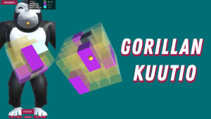 Gorillan kuutio -peli Galaxin sovelluksessa.