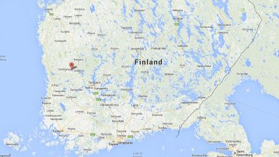 Karta över Finland