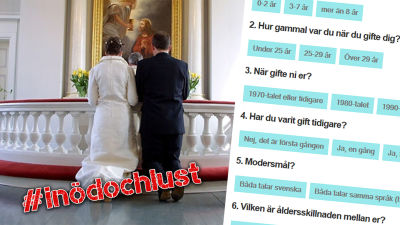 Bild på ett äktenskapstest