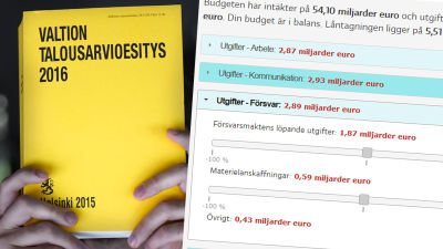 Bild på budgetspelet
