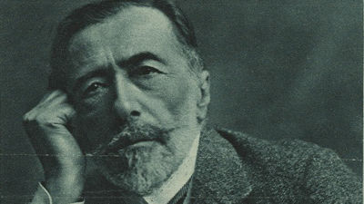 Porträtt av författare Joseph Conrad