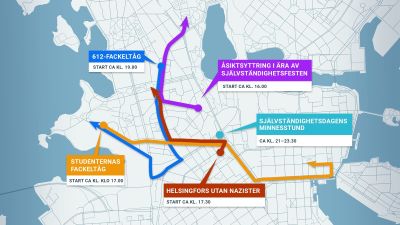 helsingfors centrum karta Tusentals demonstrerade i Helsingfors centrum – polisen har gripit 