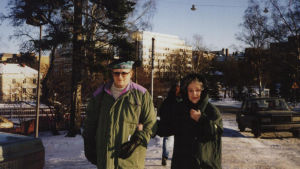 Juice Leskinen ja Kylli Koski kuvattuna Koivu ja tähti ohjelmassa.