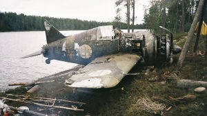 BW-372 on nostettu ylös Ison Kolejärvestä. Kansainvälinen ryhmä etsii miljoonien arvoista vanhaa hävittäjäkonetta, Brewsteria, oligarkkien Venäjältä.