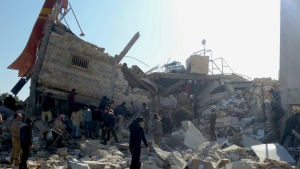 Sjukhus bombades i Maarat al-Numan