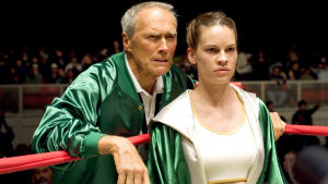 Clint Eastwood ja Hilary Swank elokuvassa Million Dollar Baby