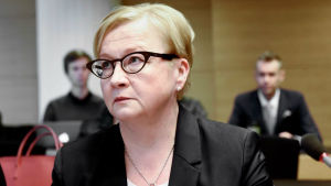 Riitta Leppiniemi är en garvad försvarsadvokat som tidigare bland annat har försvarat förra knarkpolisen Jari Aarnio. Jari Aarnios försvarsadvokat Riitta Leppiniemi 8.3.2016.