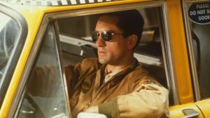 Robert de Niro som Travis i Taxidriver. Robert de Niro i filmen Taxi Driver 1976.