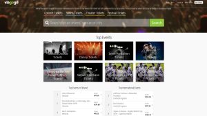 Kuvakaappaus Viagogo.com/fi -nettisivuilta.