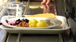 kouluruokailu kalaa lautasella perunoita Lahti 