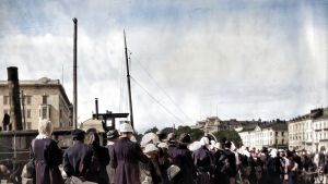 Perunajono Helsingin kauppatorilla 1918 Perunajono Kauppatorilla 1918