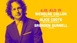 RSO:n konsertti: Nicholas Collon & Alice Coote & Brenden Gunnell