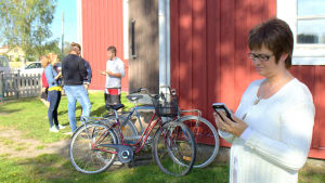 Annica Riddar vid Tuv skola i Malax. Annica Riddar vid Tuvs skola i Malax.