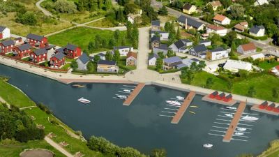 Pargas stads nya bostadsområde Solbågen.