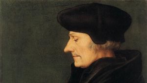 Oljemålning föreställande Erasmus av Rotterdam 1523. Oljemålning av Erasmus av Rotterdam 1523.