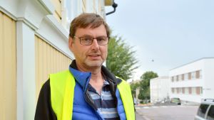Peter Ekstam berättar att läckan inträffade tidigt på tisdag morgon. Peter Ekstam