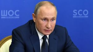 Rysslands president Vladimir Putin. Rysslands president Vladimir Putin den 10 november 2020.