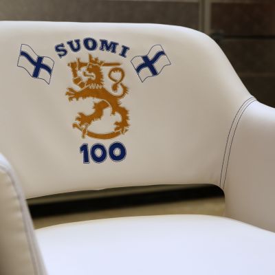 Marja Nukala verhoomo Alahärmä Kilta-tuoli Suomi 100
