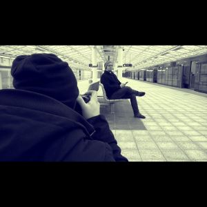 Tekijänä-sarjan kuvaukset Vuosaaren metroasemalla