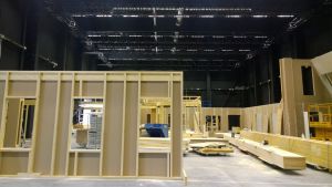 Uuden päivän studion rakennustyömaa Mediapoliksessa