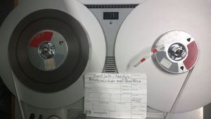 Så här såg radiobanden ut för 20 år sedan. Reportaget från Norra Karelen sändes i januari 1996. bandet med radioreportaget om teaterturnén
